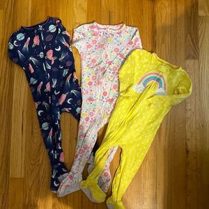 Set of 3, 18 Month Footie PJs